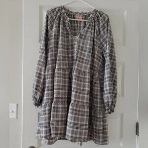 Show Me Your MuMu Black and White Plaid Birdie Dress.